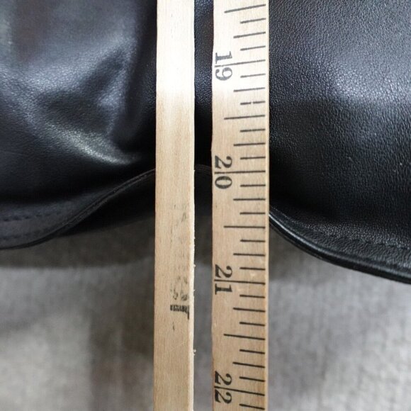 Alexander Wang x H&M Womens Jacket 4 Black Leather Moto Quilted - Picture 6 of 10